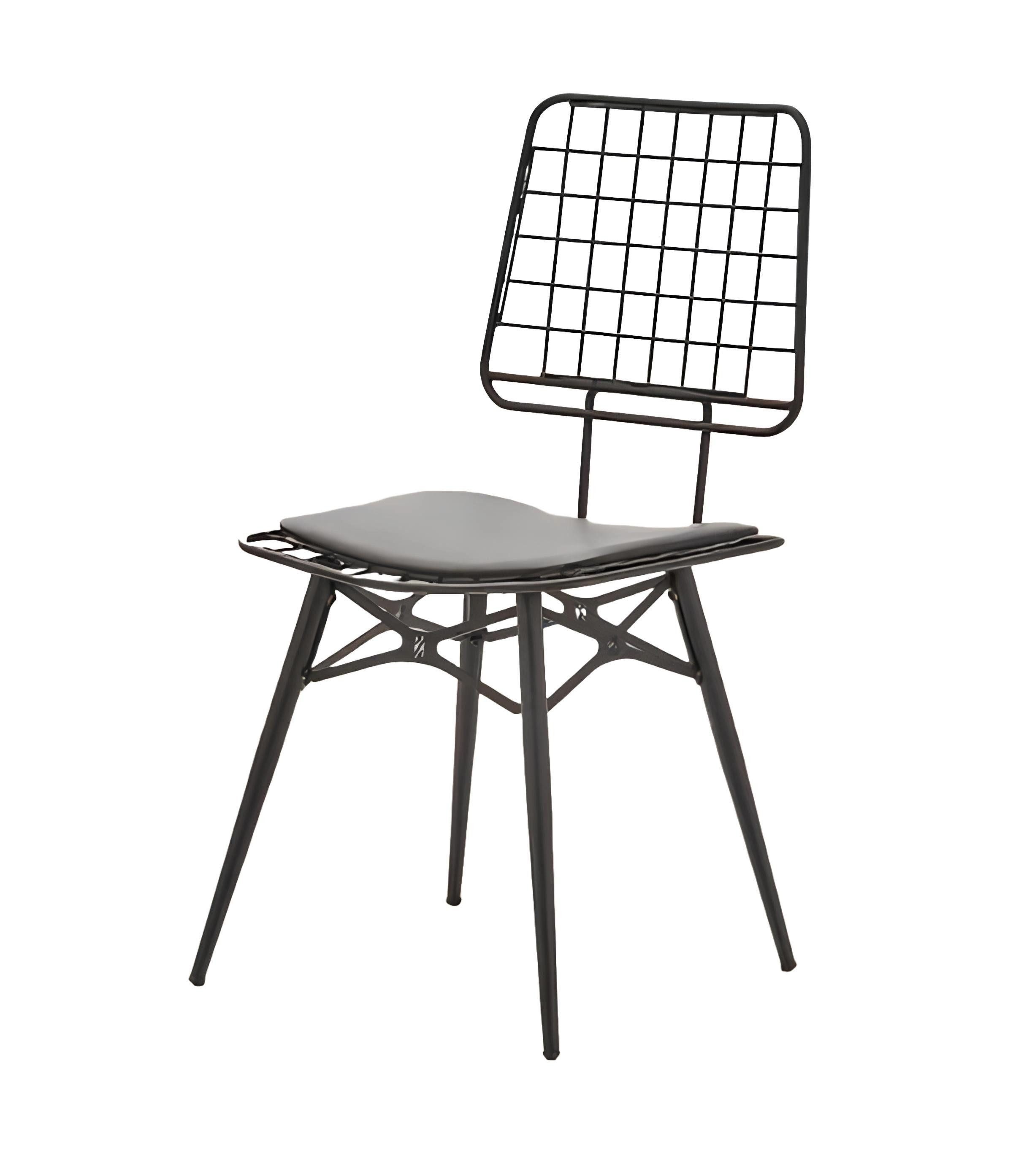 Gartenstuhl Terrassenstuhl Esszimmerstuhl Metallstuhl Mit Kissen Für Garten