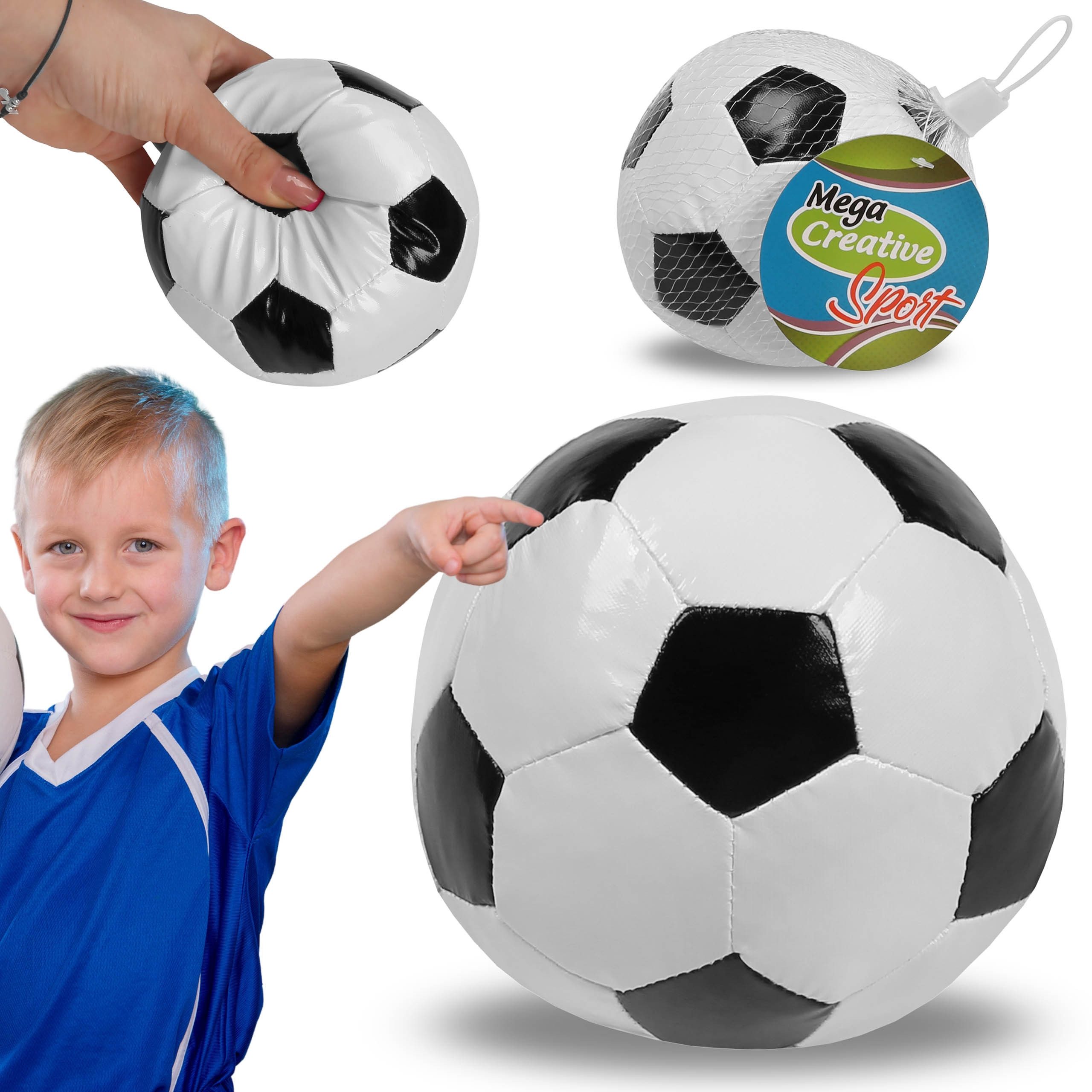 Sarcia.eu Fußball Weicher Kinder-Fußball 13 cm – sicher zum Spielen zu Hause