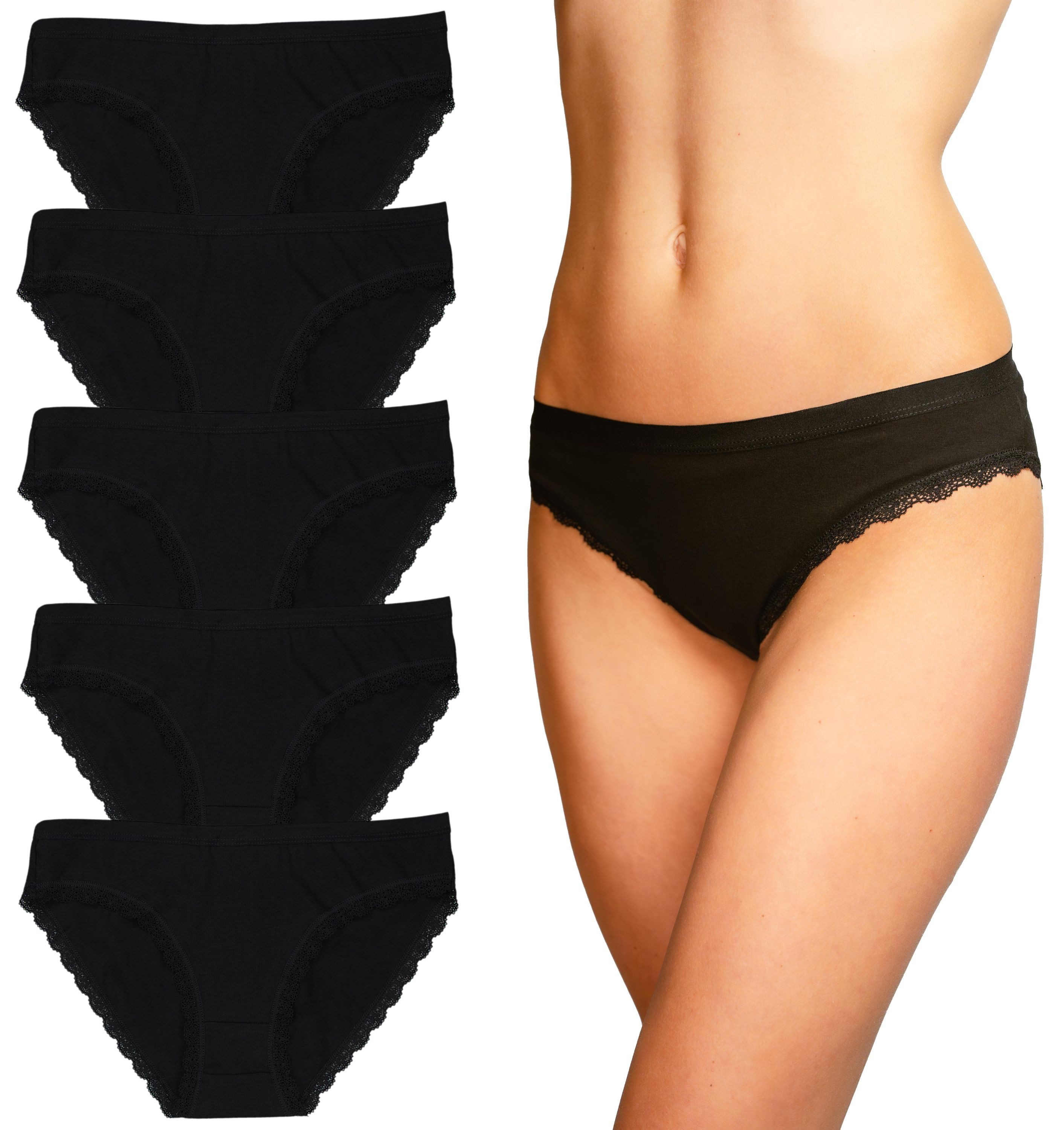 Alkato Slip Damen Slips Baumwolle Unterwäsche günstig online kaufen