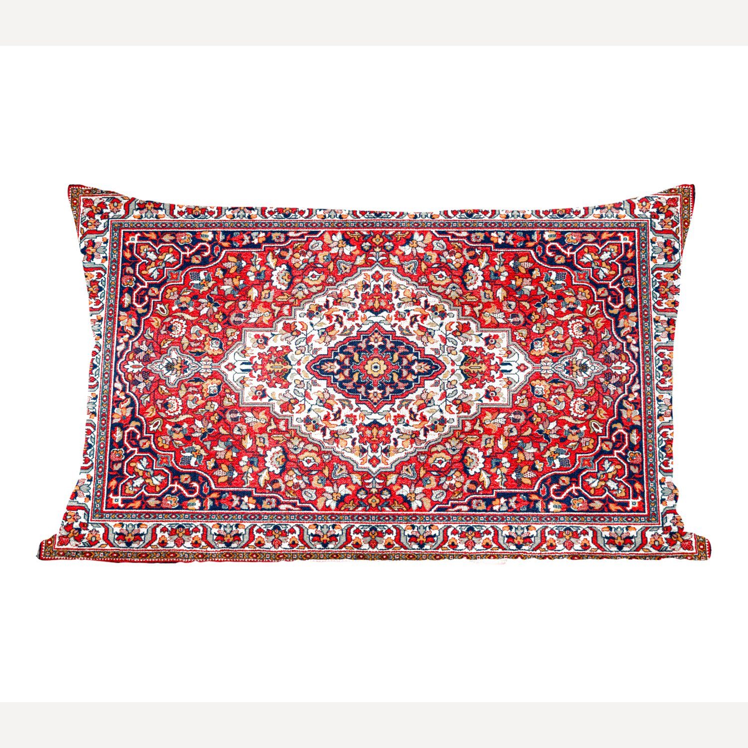 Dekokissen Teppiche Füllung, Muster Dekoration, MuchoWow Zierkissen, Rot, mit Teppiche Schlafzimmer - Dekokissen Wohzimmer - - Persische