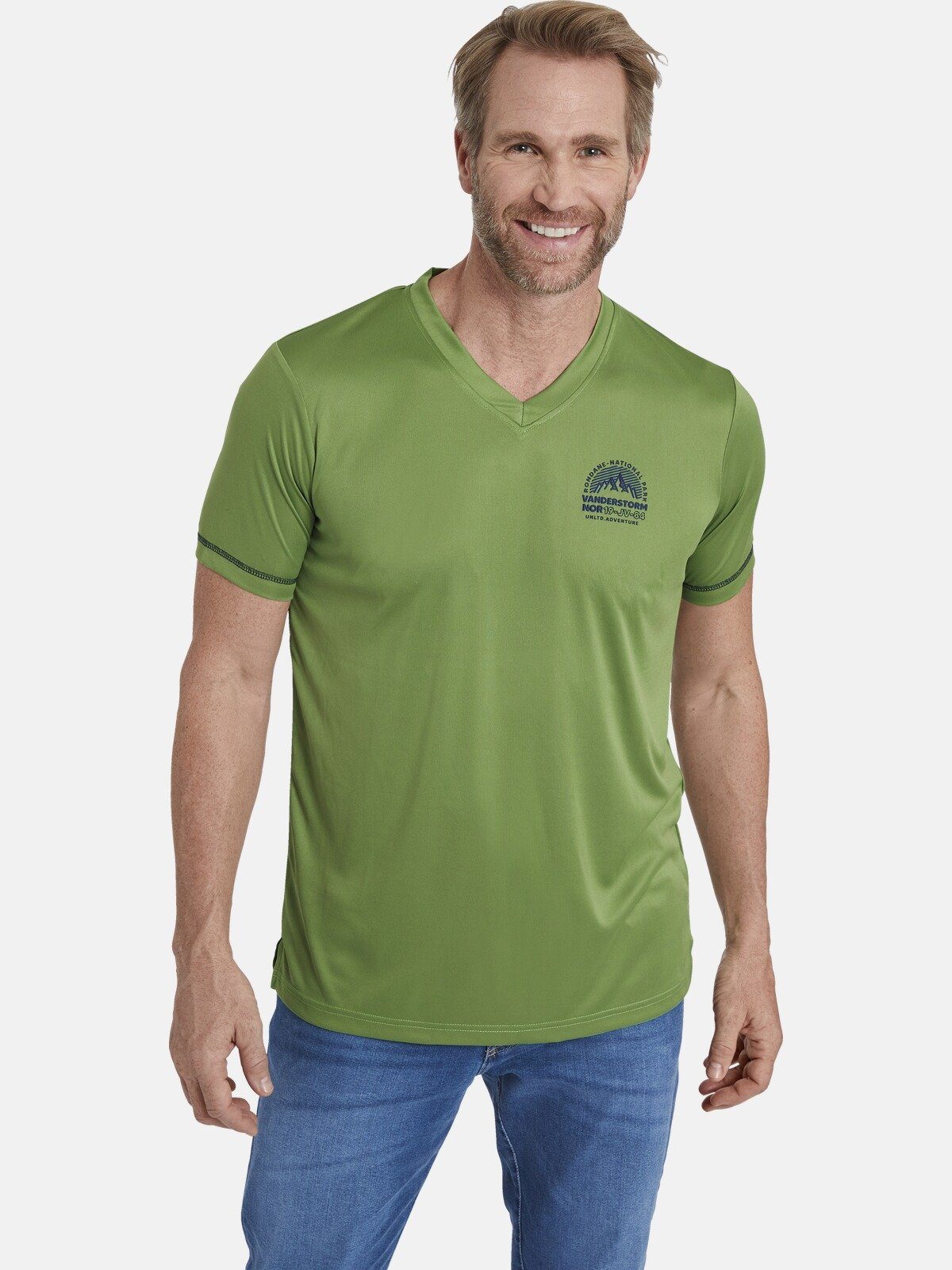 Jan Vanderstorm T-Shirt KLARIN haut- und pflegefreundlich grün