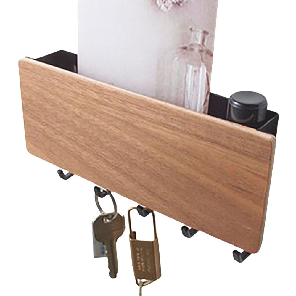 Coonoor Schlüsselbrett Schlüsselhalter mit 5 Haken, Kleine Schlüsselablage günstig online kaufen