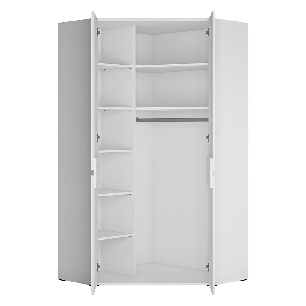 Lomadox Kleiderschrank FLINT-129 Jugendzimmer Kleiderschrank, weiß, günstig online kaufen