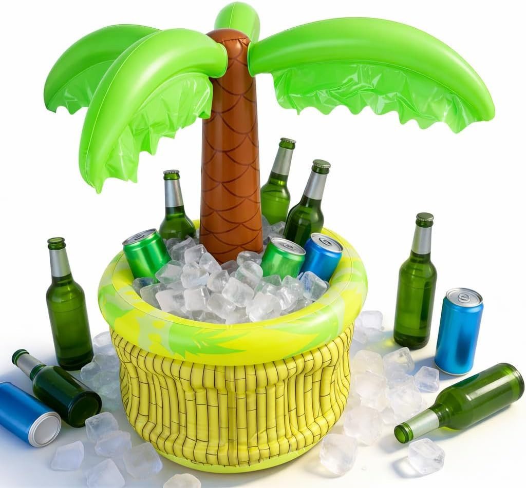 FELIXLEO Planschbecken 68cm Aufblasbarer Getränkekühler Palme Pool Eis, (1-tlg)
