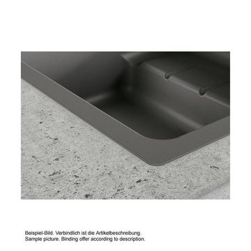 Naber Küchenspüle Naber Einbauspüle flächenbündig PickUP F Lava, 54,6/48,6 cm