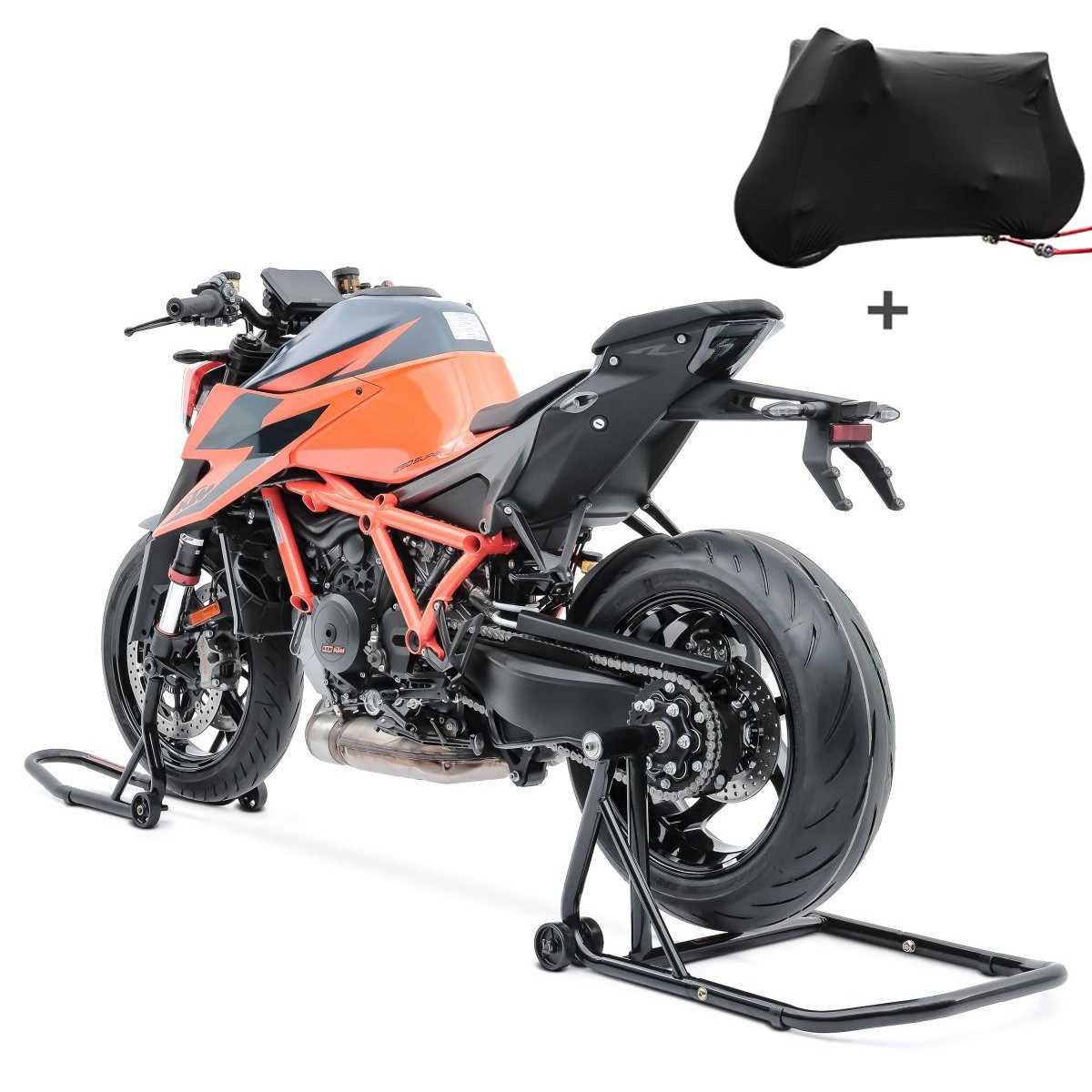 ConStands Motorradheber Montageständer Set für Ducati 996 99-01 + Abdeckplane SM24