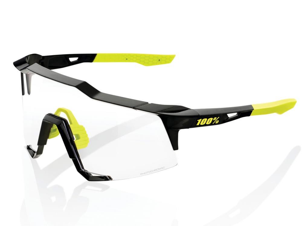 100% Sonnenbrille 100% Speedcraft - Photochromic Lens unis gloss black - selbsttönende P