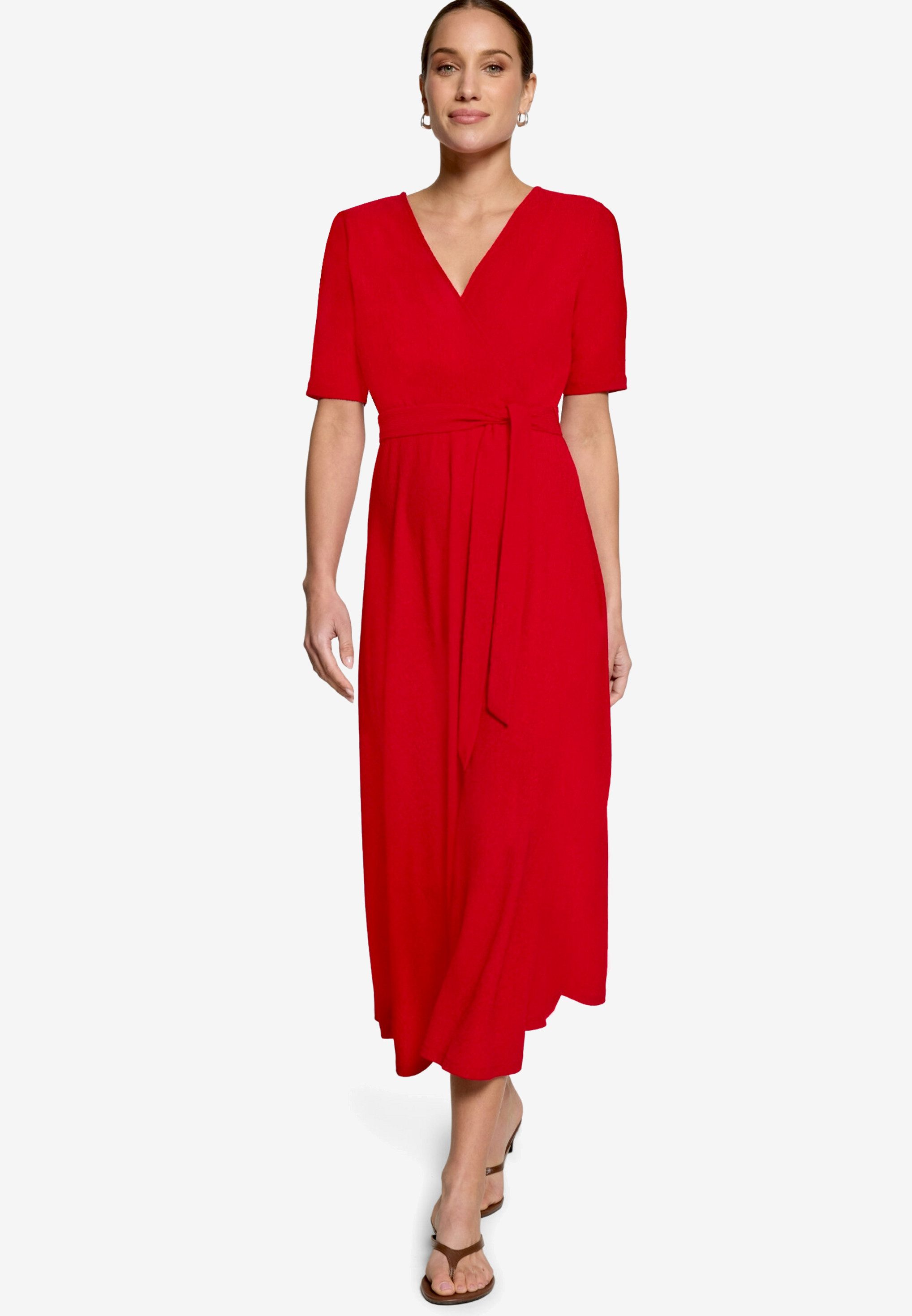 Jerseykleid Damen mit Gürtel