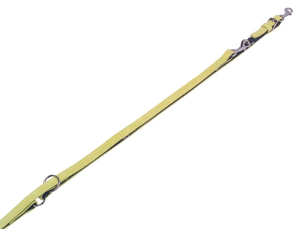 Nobby Führleine Velours, Veloursleder, aus italienischen Rinderhäuten hergestellt (EU zertifiziert)