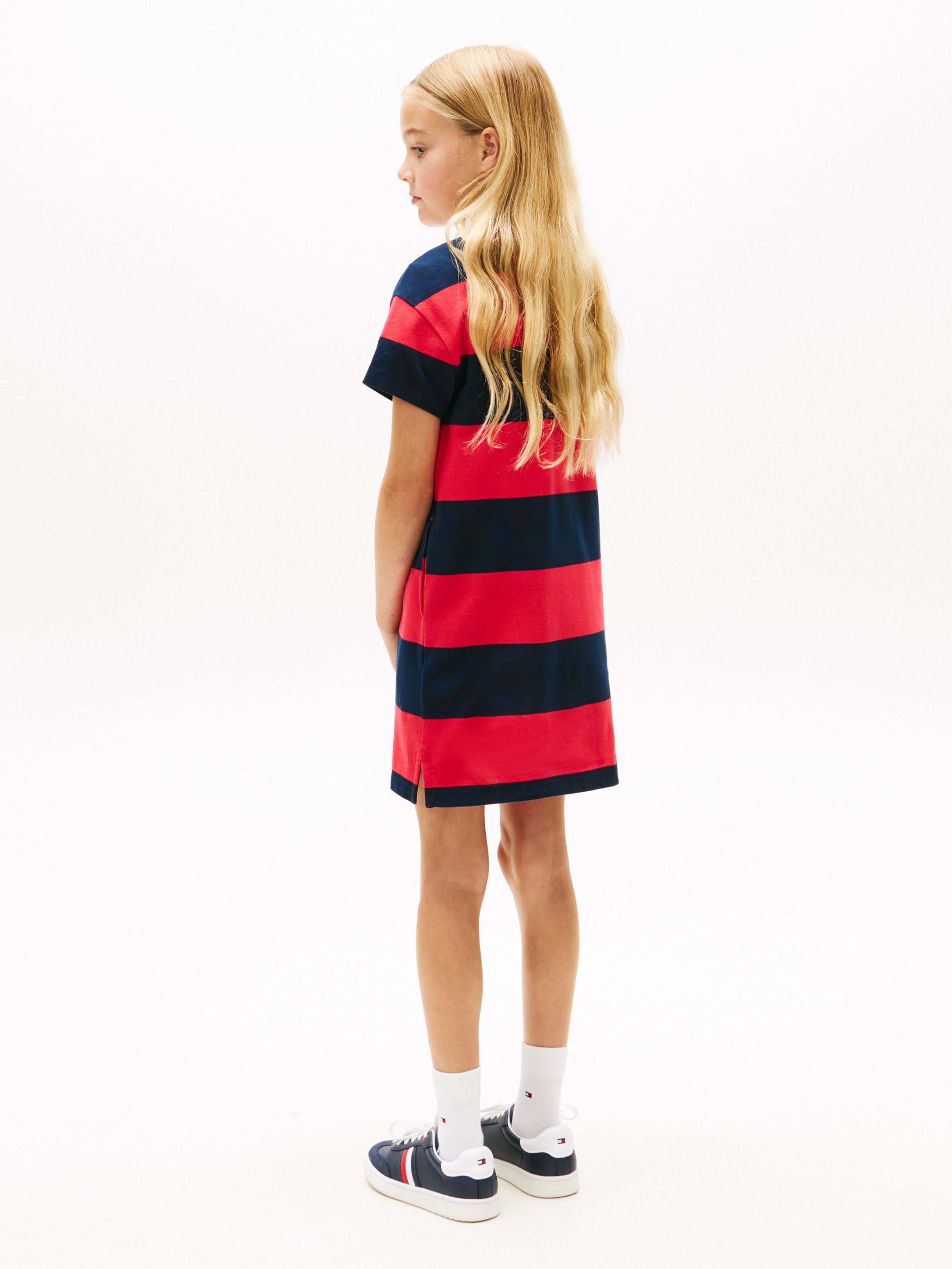 Tommy Hilfiger Polokleid RUGBY POLO DRESS SHORT SLEEVE Kinder bis 16 Jahre, Baumwoll-Piqué, regular fit
