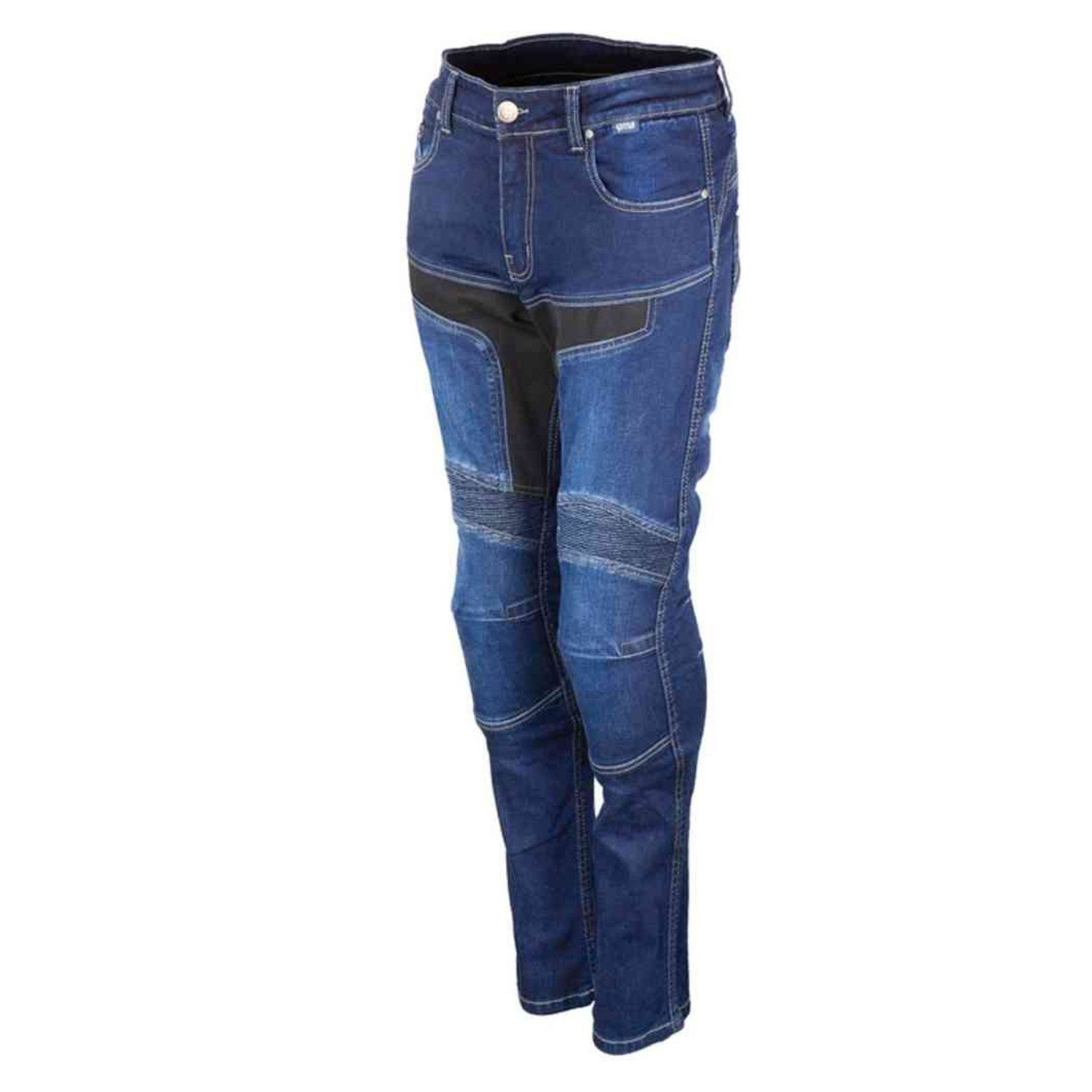 gms Motorradhose GMS Viper Damen Motorradjeans Knieprotektoren enthalten