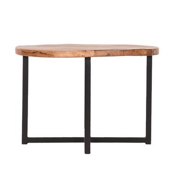 RINGO-Living Beistelltisch Beistelltisch Makoa in Natur-dunkel aus Mangoholz 400x600mm, Möbel