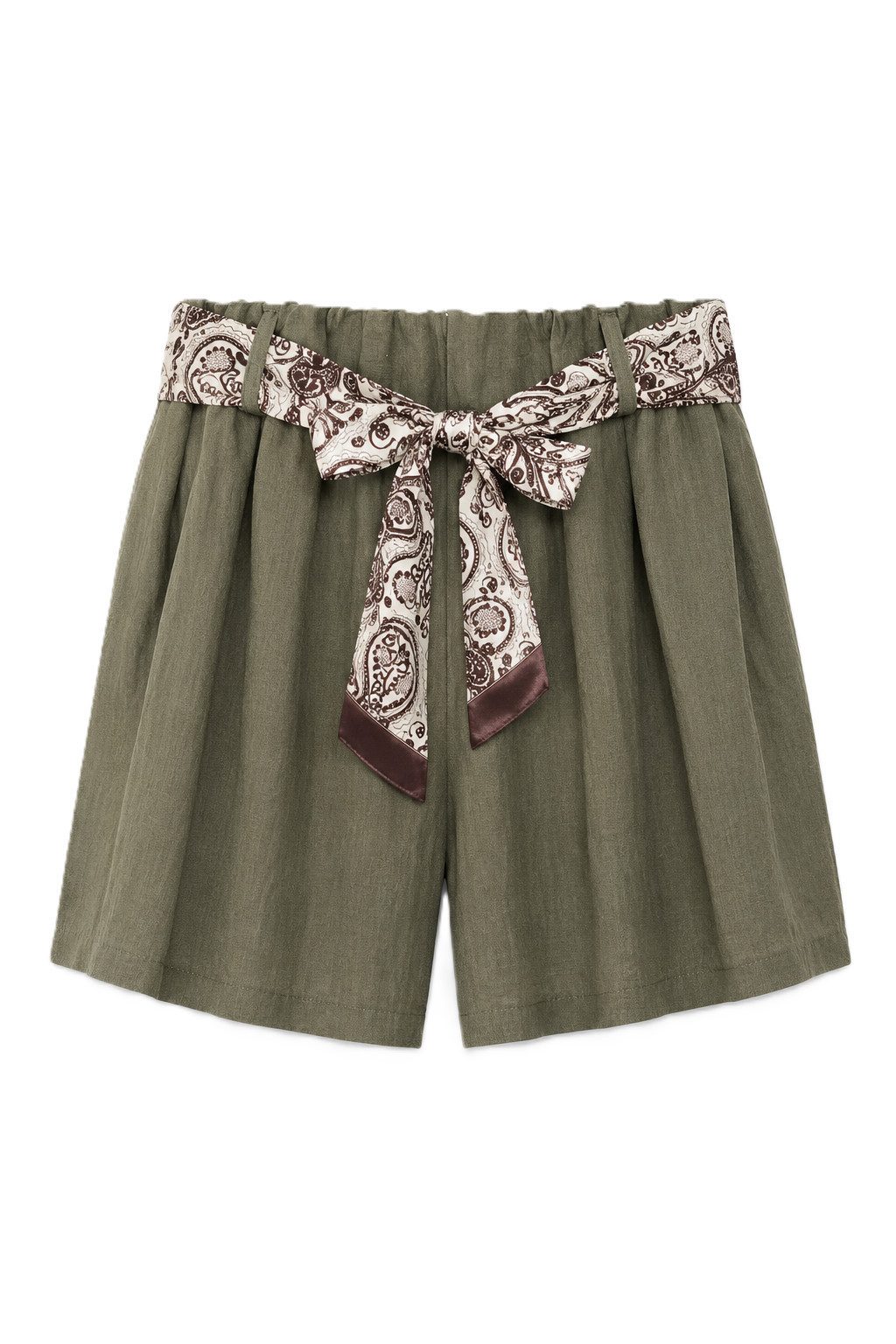 ITALY VIBES Shorts - Kurze Hosemit Bindegürtel - leichte Viskose Shorts - Damen Shorts ONE SIZE passend von Größen S-L