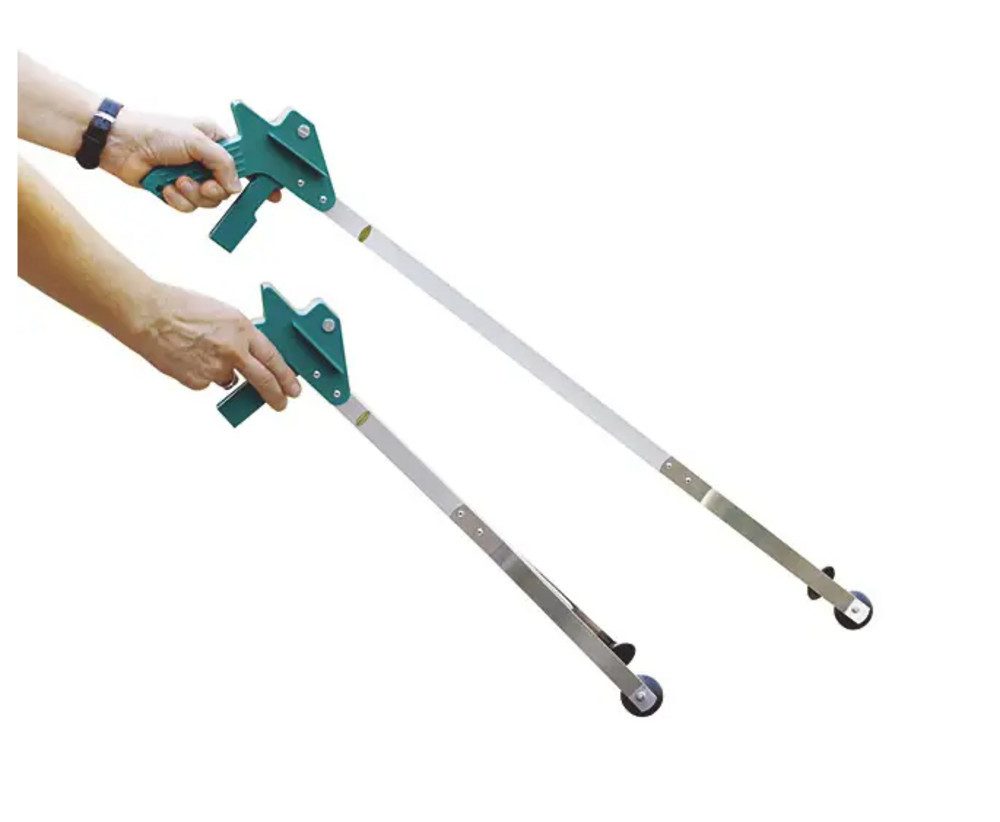 DocMed Greifarm Seiten-Greifhilfe, Spar Set 1-tlg., Greifzange, Alltagshilfe, Direkte Kraftübertragung, Weiche Gummi-Saugnäpfe