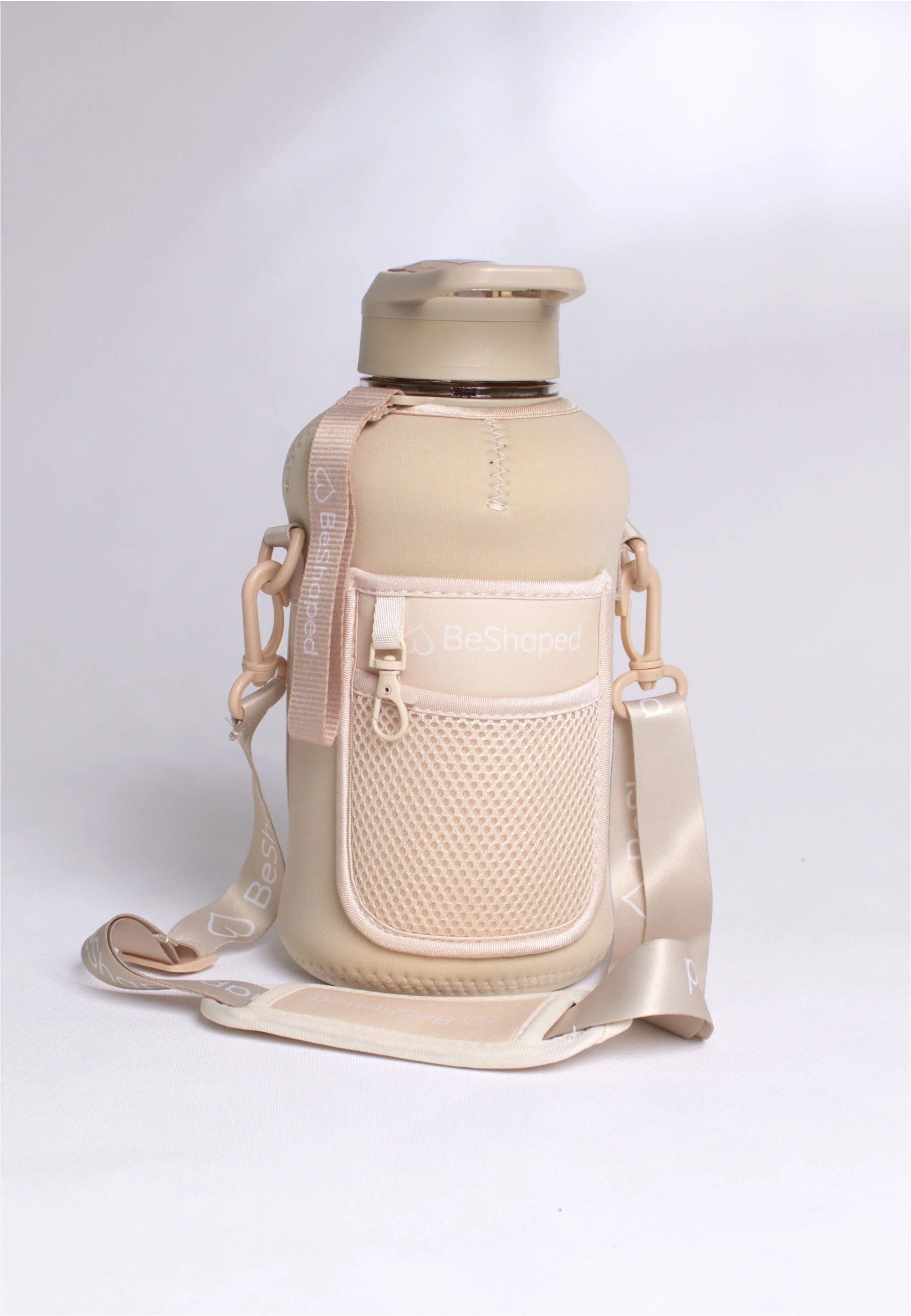 BeShaped Trinkflasche Waterfles met tas, mit integrierter Tasche