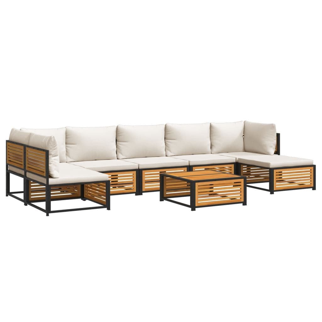 vidaXL Gartenlounge-Set 8-tlg. Garten-Sofagarnitur mit Kissen günstig online kaufen