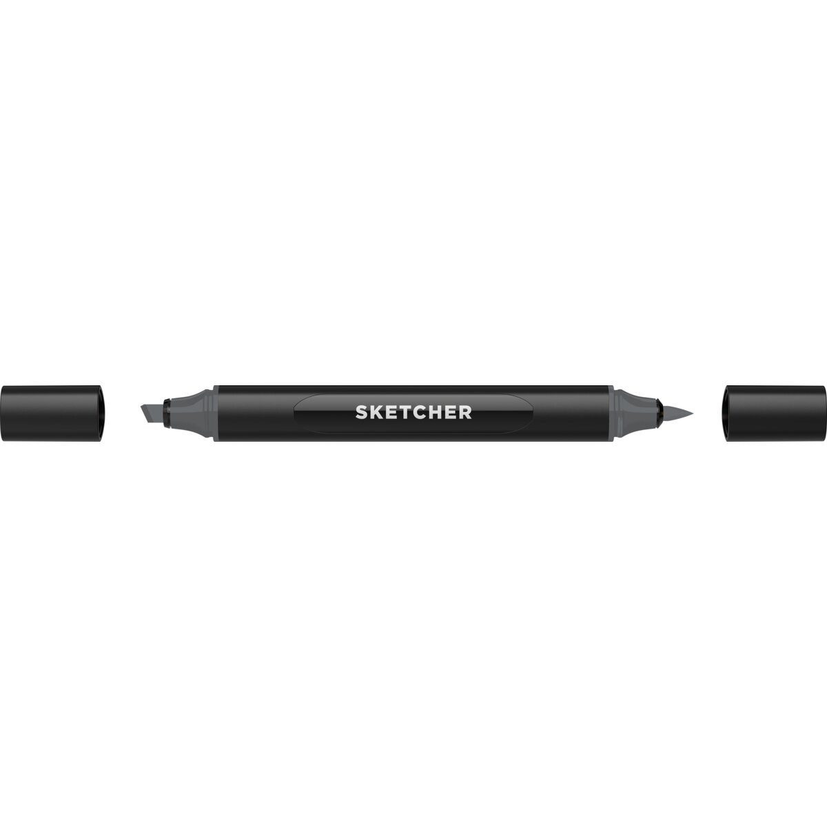 Filzstift Twinmarker Sketcher brush+chisel NG560 neutralgrau 5.