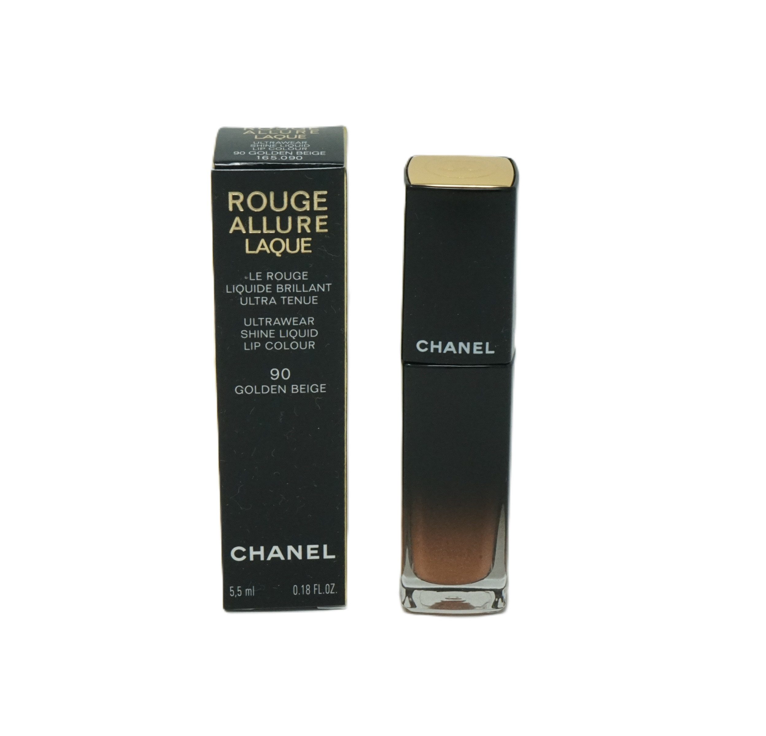 CHANEL Блеск для губ Chanel Rouge Allure Laque Блеск для губ 5,5ml Golden Beige 90