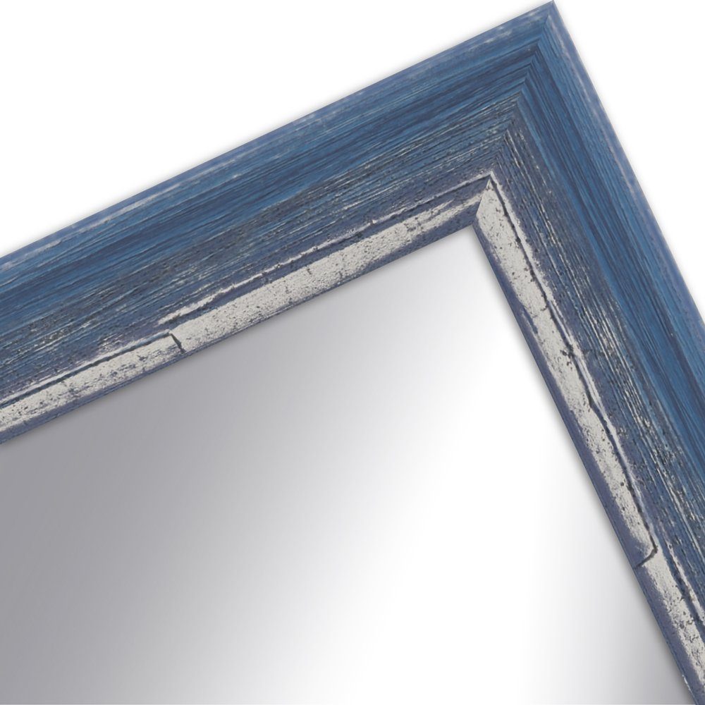 WANDStyle Wandspiegel H640, Blau, aus Massivholz günstig online kaufen