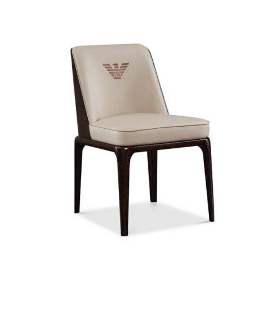 Lehn Gruppe Garnitur Stuhl, Luxus Esszimmer Luxus Möbel JVmoebel Holz Design Stuhl