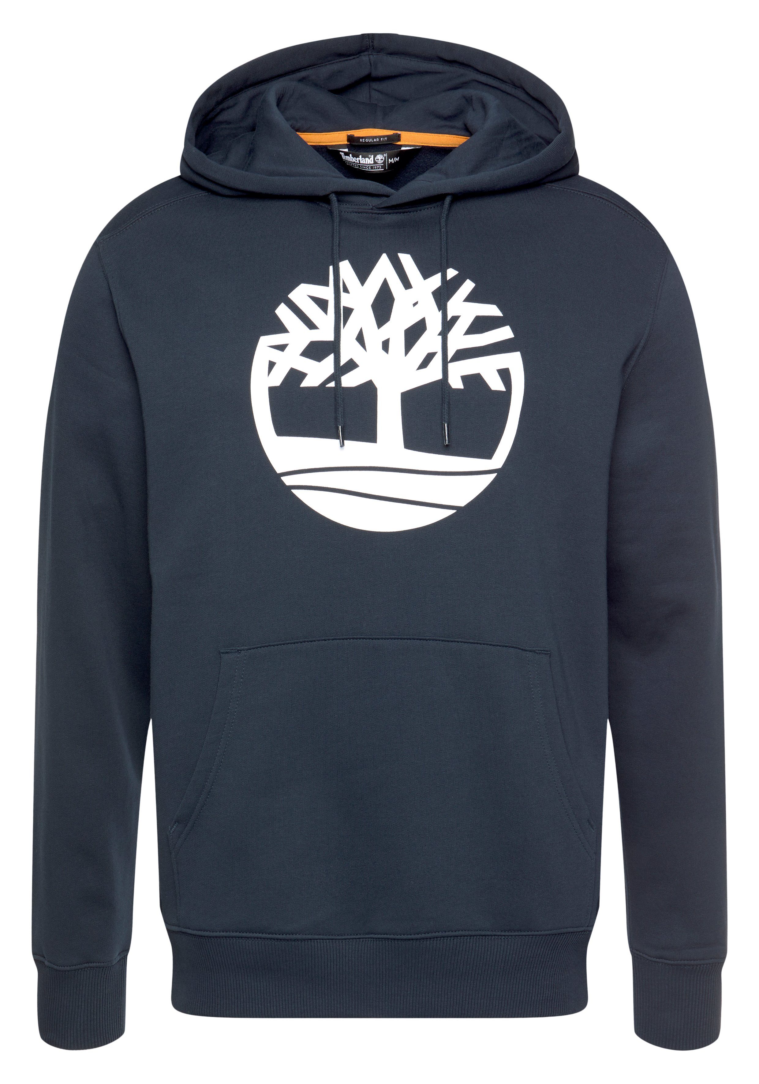 Pull Hoodie Tree Kapuzensweatshirt Core marine Over Logo Timberland