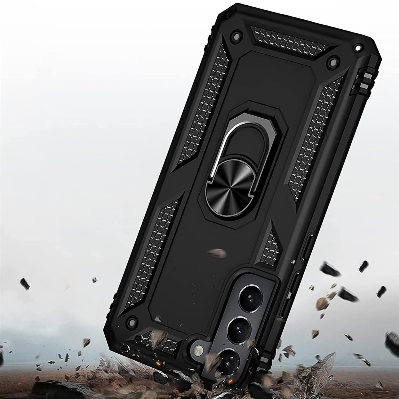 CoolGadget Handyhülle Armor Shield Case für Samsung Galaxy S22 6,1 Zoll, Outdoor Cover mit Magnet Ringhalterung Handy Hülle für Samsung S22 – Bild 5 von 5