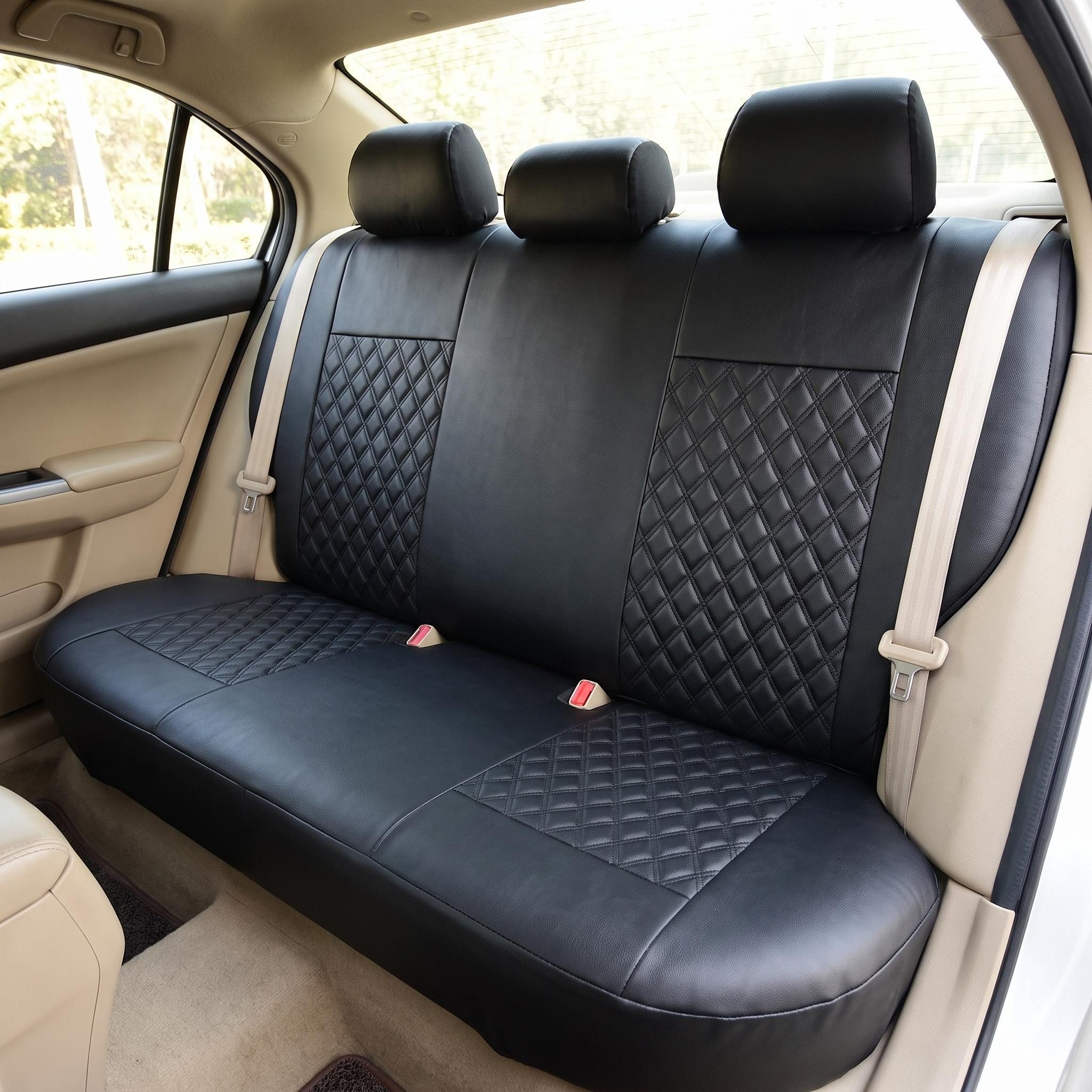 GarveeMore Autositzbezug 9-Teile Auto-Sitzbezug-Set, Universal, 3D-Atmungsaktive Mesh-Optik