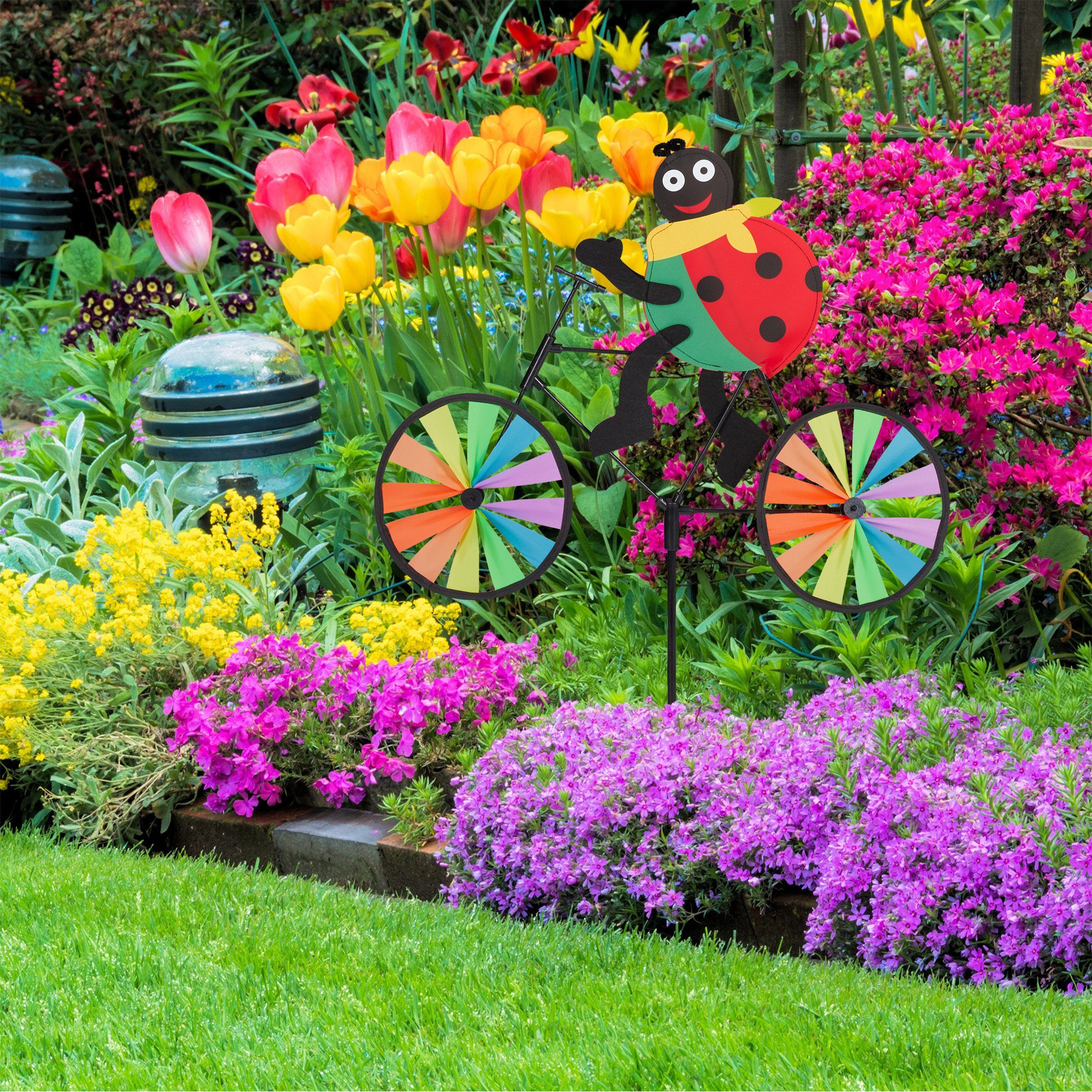 relaxdays Windrad Marienkäfer im 2er Set (2 St)
