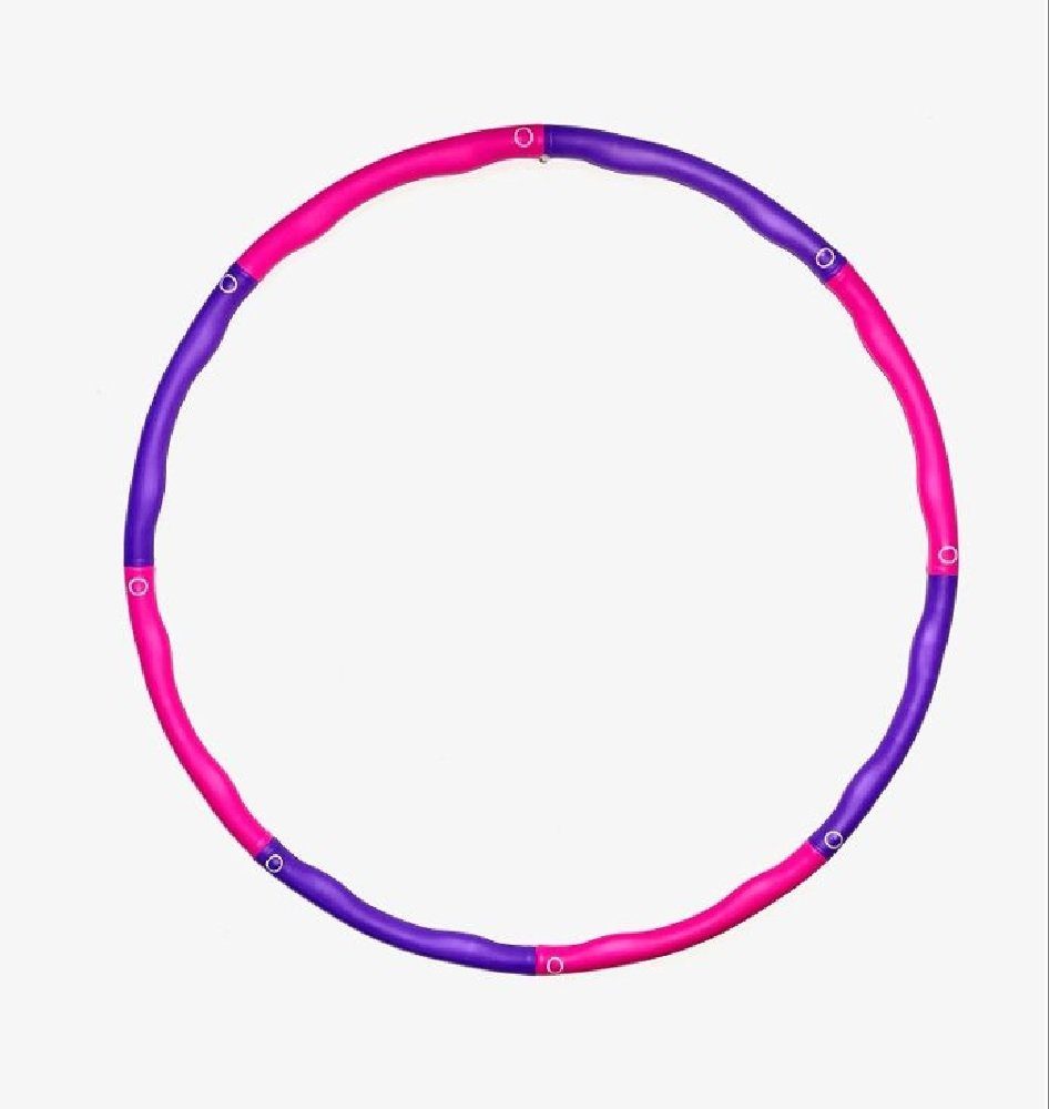 Luna24 simply great ideas... Hula-Hoop-Reifen Fitnessreifen Hula, zerlegbar, Ø 95 cm, 890 Gramm, I lila/pink, Zerlegbar