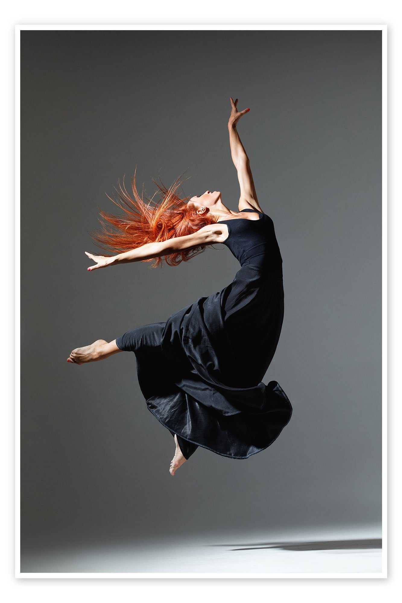 Posterlounge Poster Editors Choice, Tänzerin mit roten Haaren, Wohnzimmer Modern Fotografie