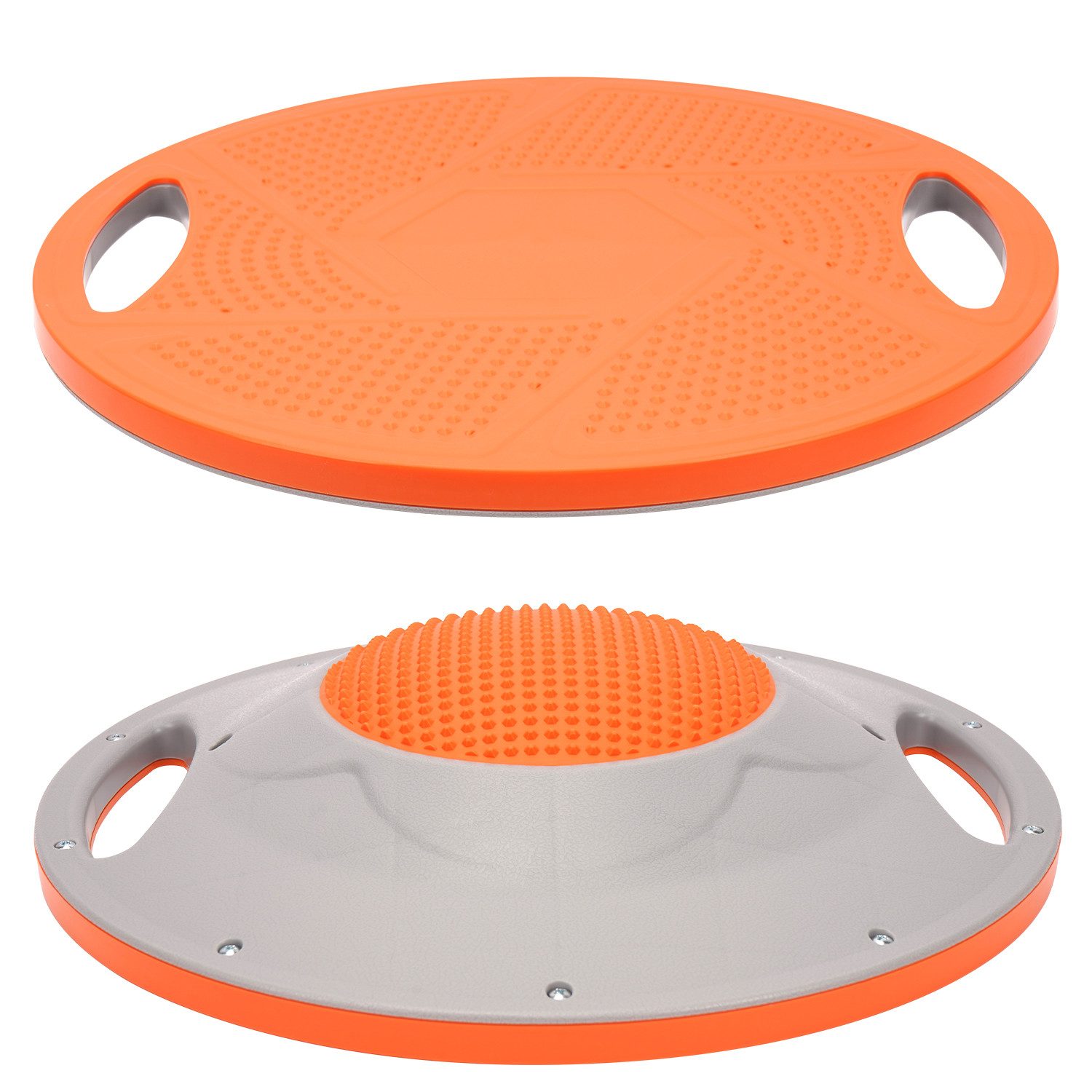 OSTWOLKE Balanceboard Wackelbrett Balance Pad mit Griffen Gleichgewichtstrainer Ø42cm, Rutschfester Oberfläche, max. 150 KG, ideal für Gleichgewichtstraining