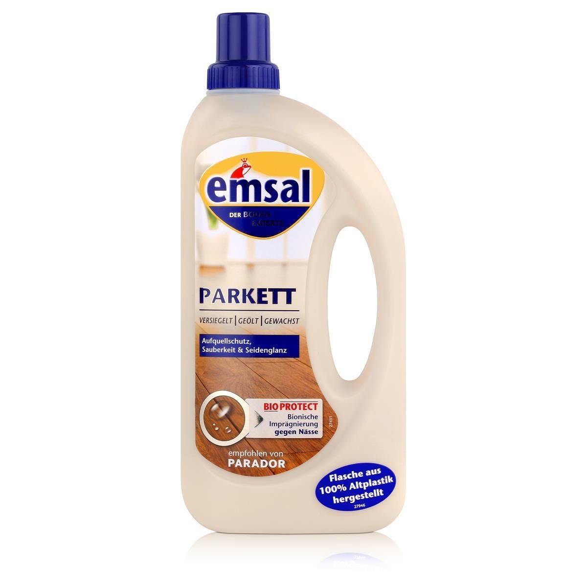 emsal Liter mit Bioprotect 1 Imprägnierung emsal Parkett Boden-Pflege Fussbodenreiniger