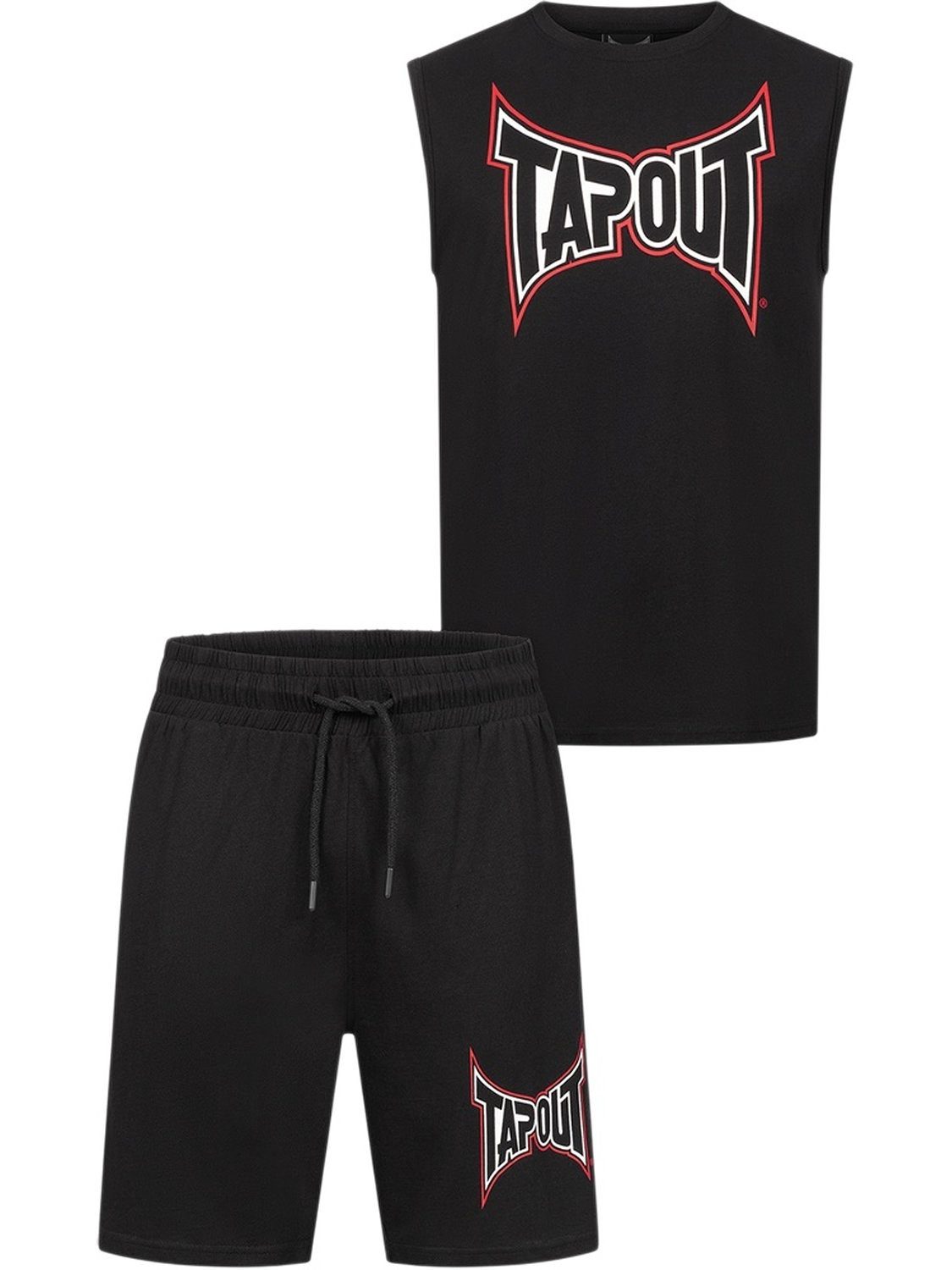 TAPOUT Trainingsanzug Dorrisa Herren ärmelloses T-Shirt & Shorts Set normale Passform