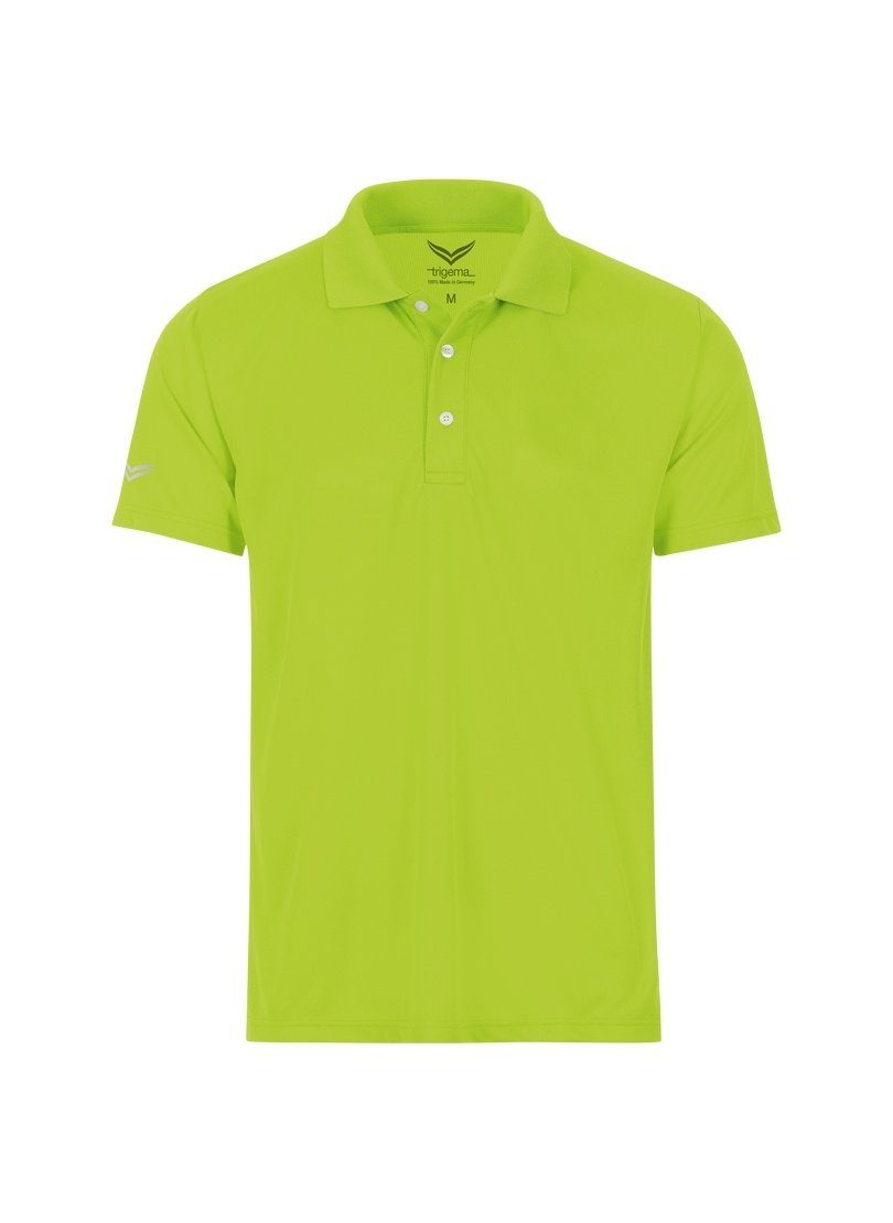 Trigema Poloshirt TRIGEMA Klassisches Poloshirt COOLMAX® lemon