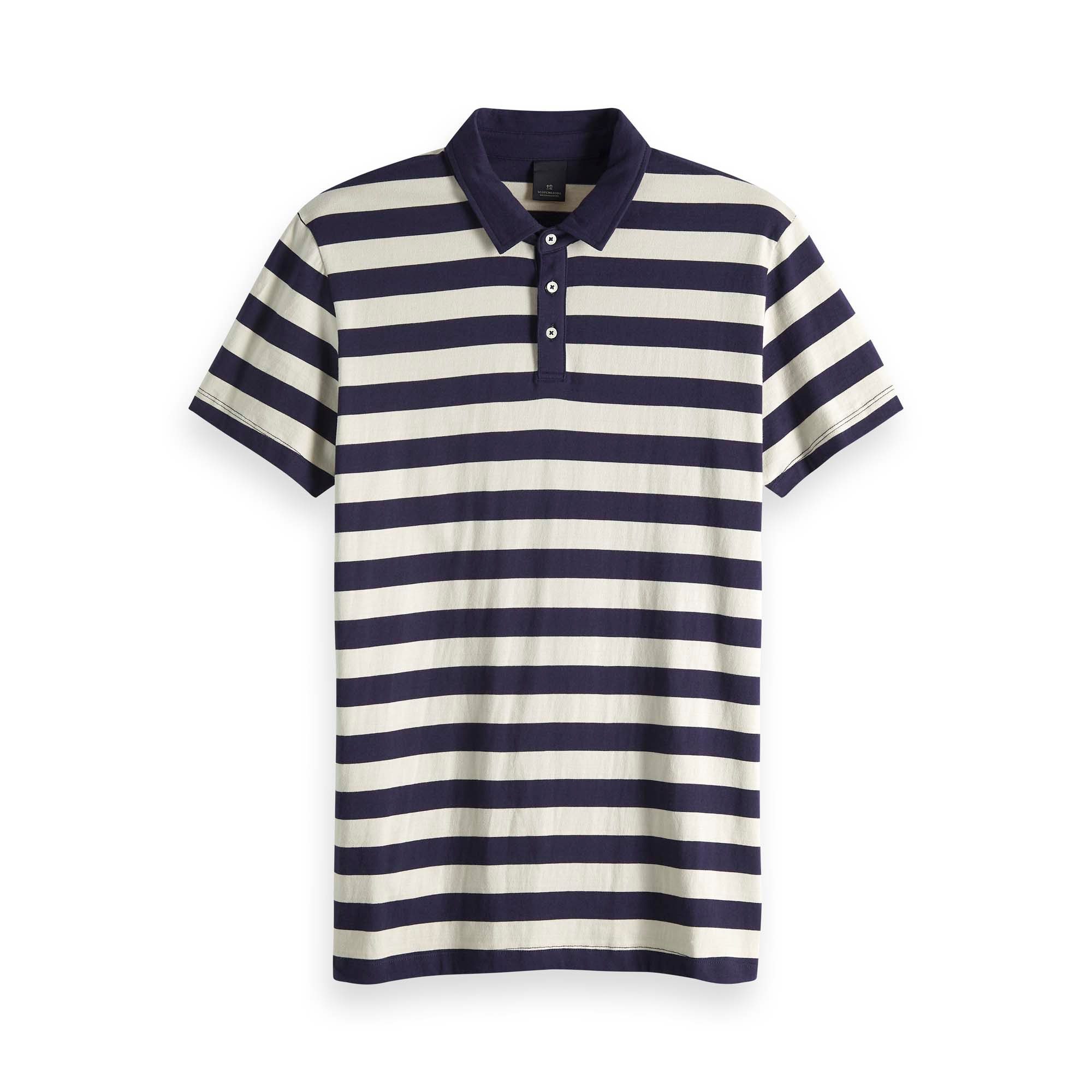 Poloshirt Scotch & Soda Herren Poloshirt Classic Striped Jersey Polo 151204
