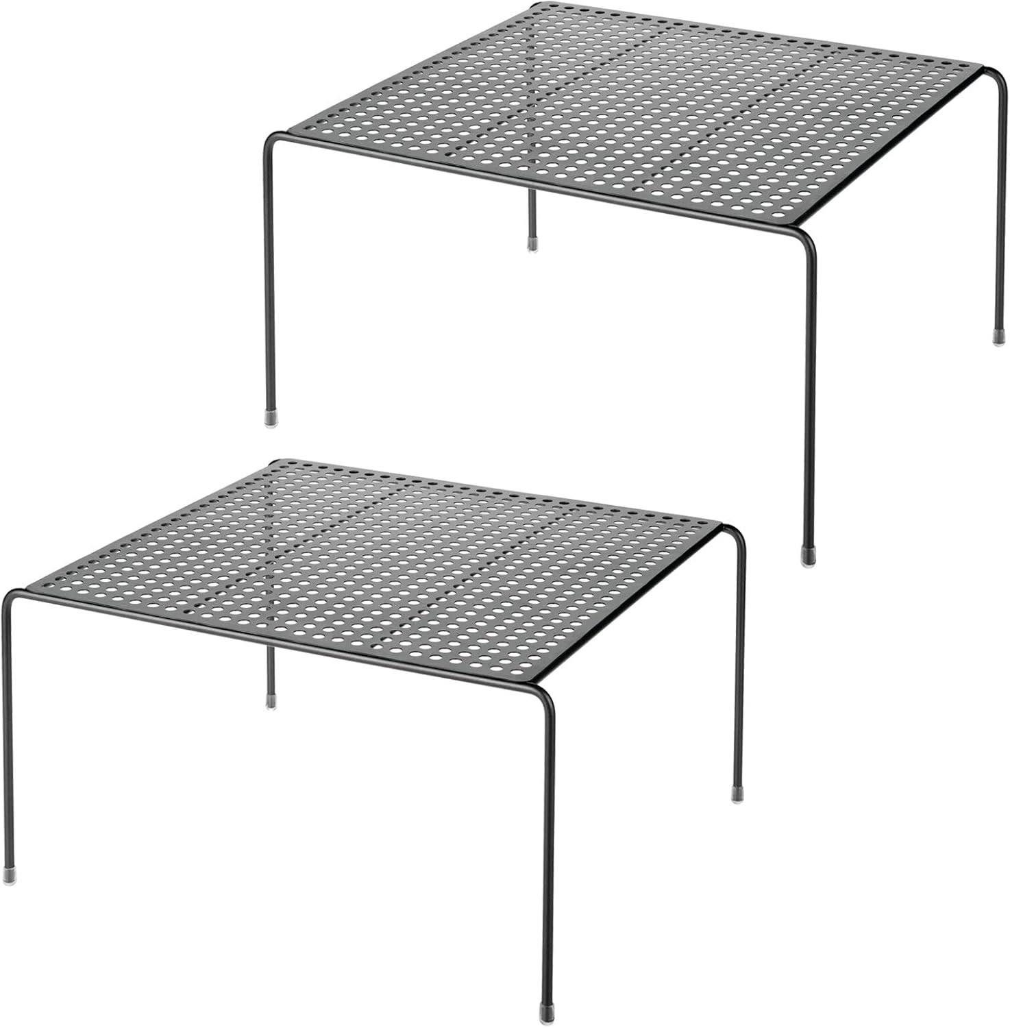 mDesign Aufbewahrungssystem mDesign Geschirrablage Küchenregal Organizer Regal 2er Set Metall Sc