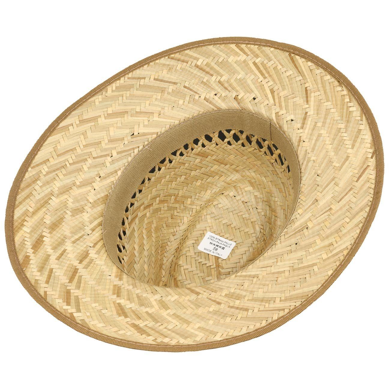 Damen Hüte Lipodo Sonnenhut (1-St) Strohhut mit Ripsband, Made in Italy
