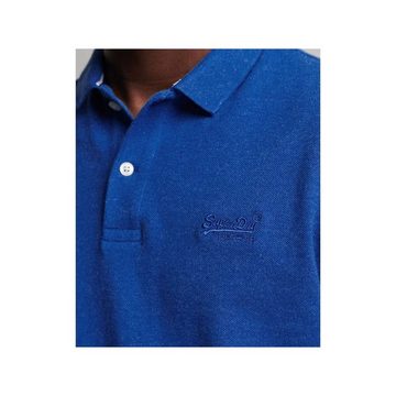 Superdry Poloshirt blau regular fit (1-tlg)