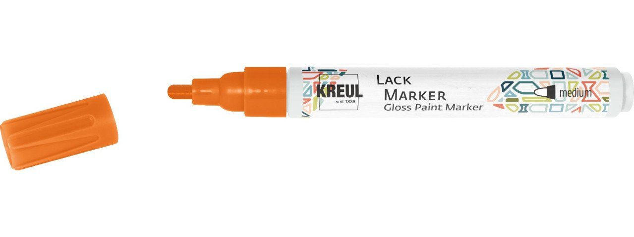 Kreul Künstlerstift Kreul Lack Marker medium orange, 2-4 mm