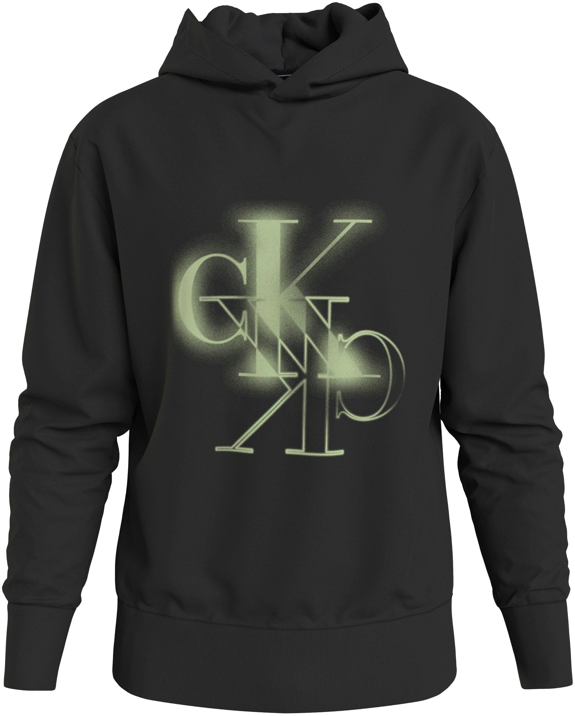 Calvin Klein Jeans Kapuzensweatshirt MIRRORED CK LOGO HOODIE