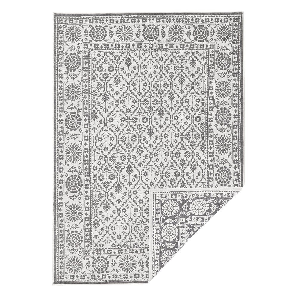 NORTHRUGS Teppich In- & Outdoor Wendeteppich Curacao Grau Creme, rechteckig günstig online kaufen