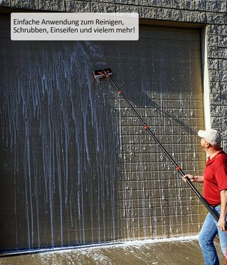 Genius Reinigungsbürsten-Set Telescopic Hydrocleaner Reinigungsbürste Set 6-tlg. (7 Meter), (6-tlg., Teleskopstange 7 Meter), Einfache und effektive Anwendung, schnelles Aufbauen