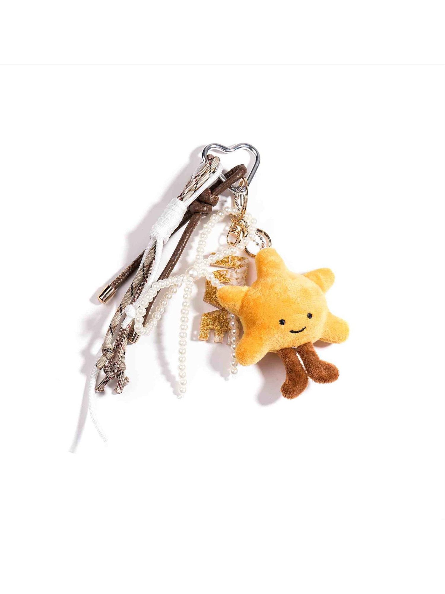 BRISE TASCHE Taschenanhänger Fashion Bag Charm – Handgefertigt mit Stoff, Perlen & Anhängern Vielseitig einsetzbar (Schlüsselanhänger, Taschenanhänger, Bag Charm