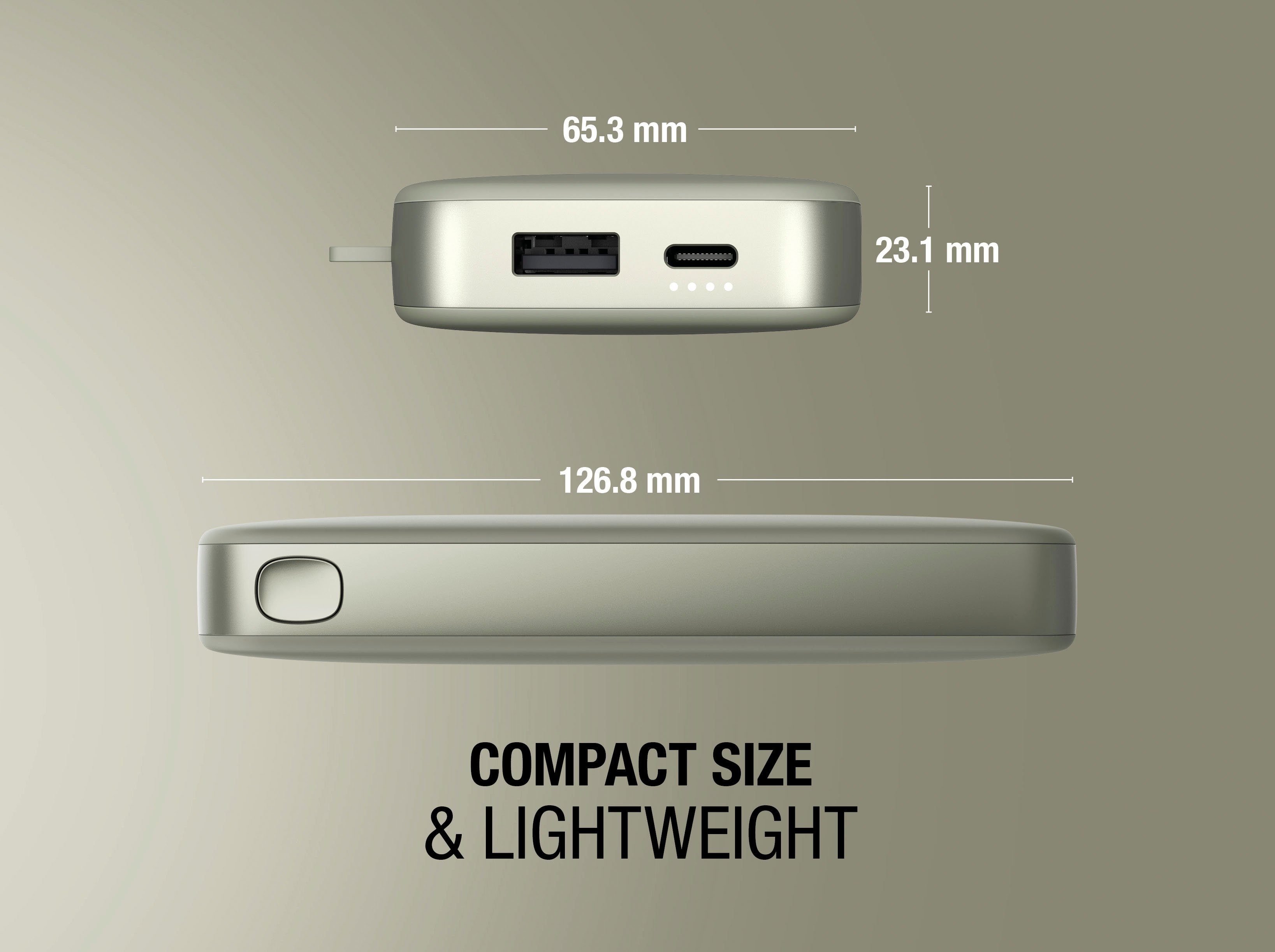 Rebel Ultra USB-C, & Power Pack Charge Fresh´n mit 12000mAh Powerbank Fast grün PD 20W