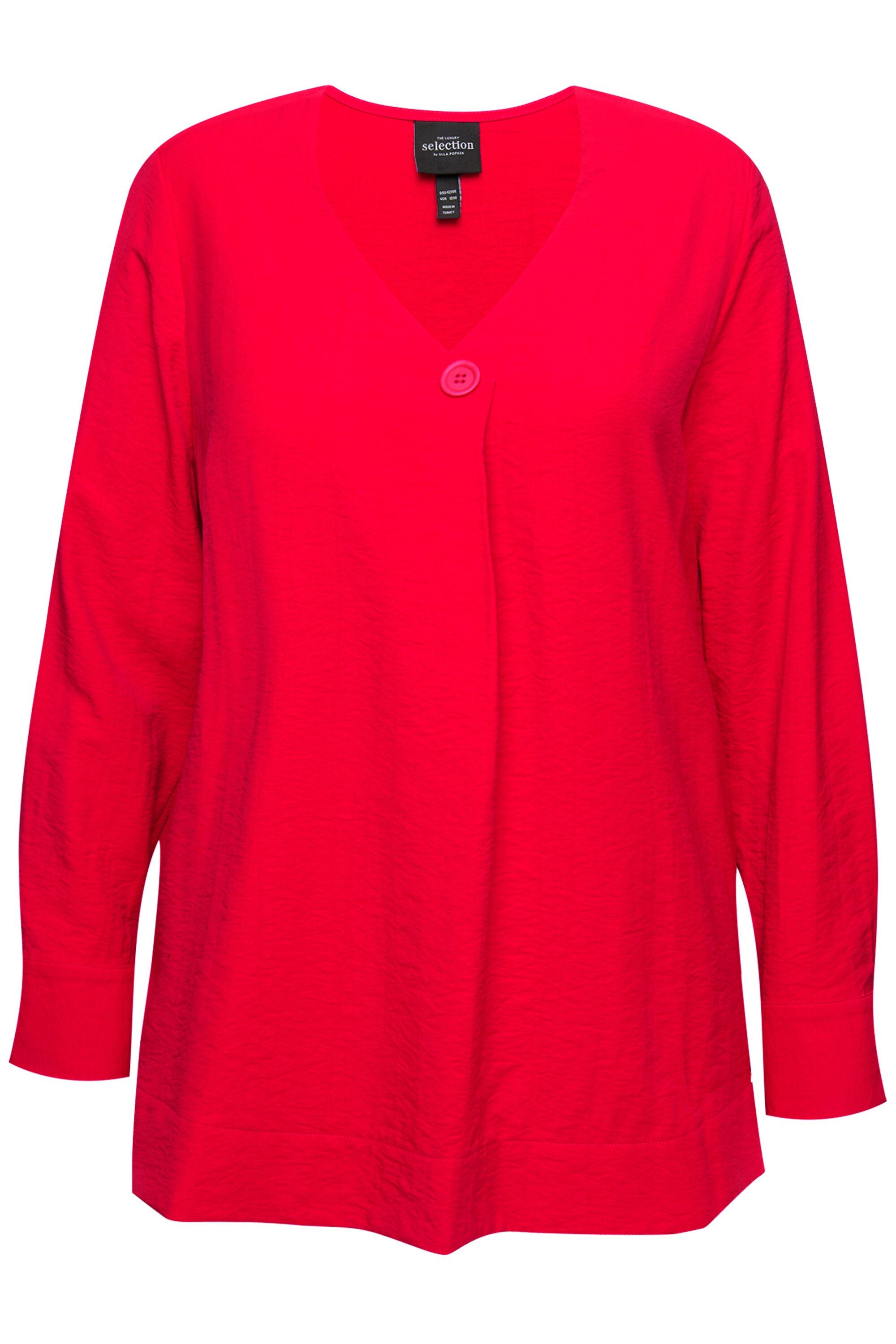 Ulla Popken Tunika Bluse Struktur Zierknopfe günstig online kaufen