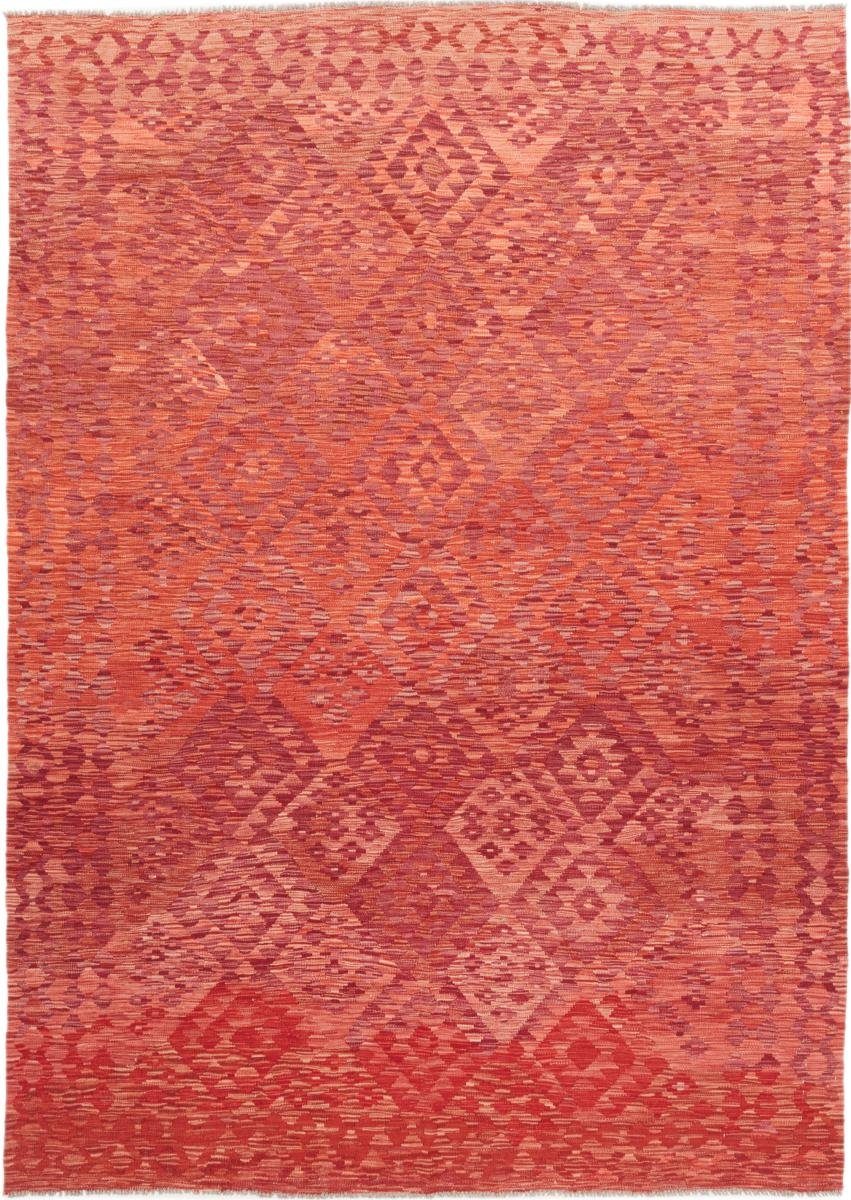 Orientteppich Kelim Afghan 209x292 Handgewebter Orientteppich, Nain Trading, rechteckig, Höhe: 3 mm