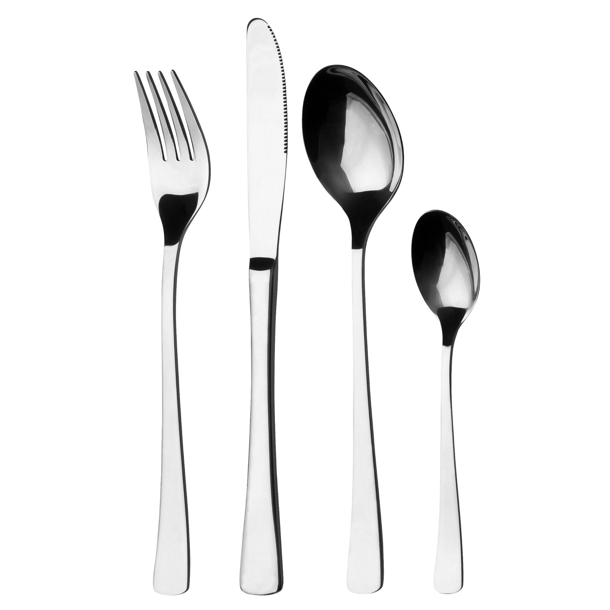 GRÄWE Besteck-Set GRÄWE Tafelbesteck 24-tlg., für 6 Personen, Serie Würzburg, Edelstahl 18/0