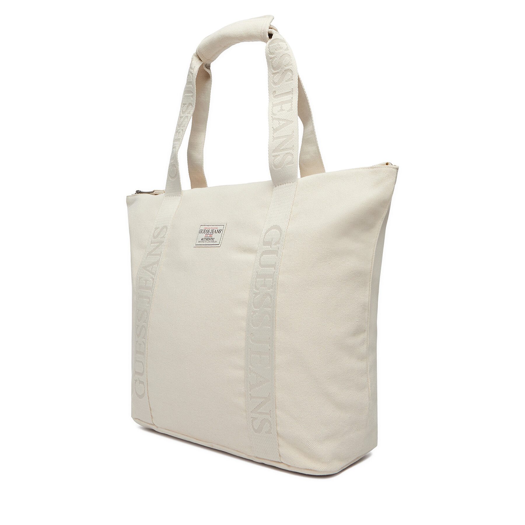 GUESS JEANS Umhängetasche Guess Jeans Damen Tasche Cremig