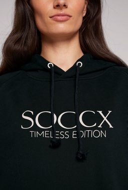 SOCCX Kapuzensweatshirt mit Seitenschlitze