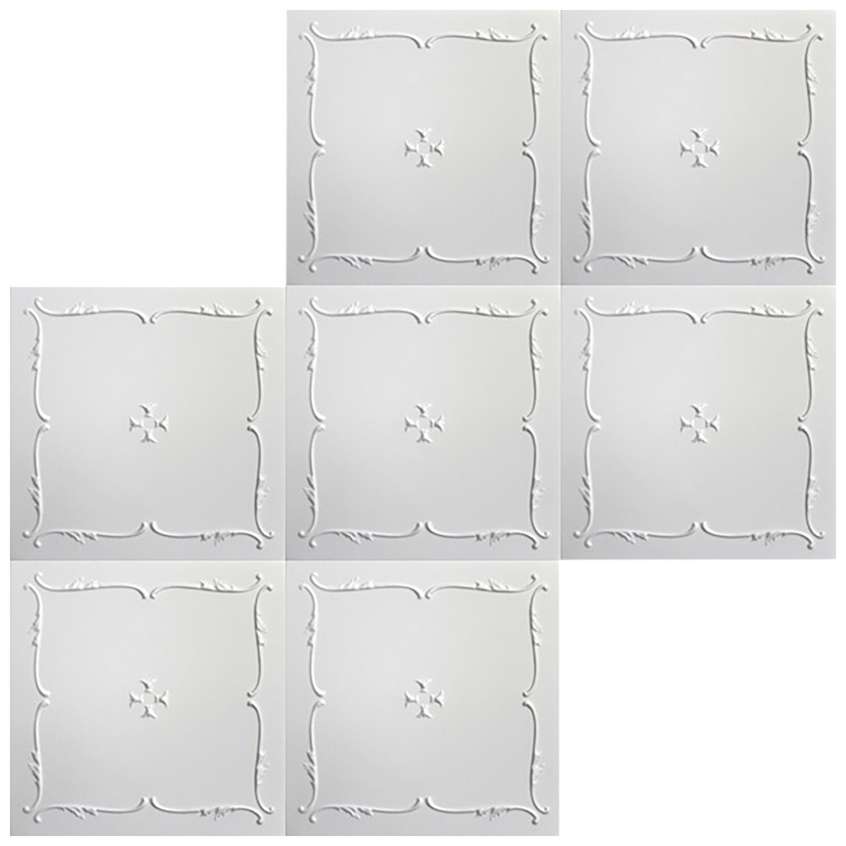 Hexim Wanddekoobjekt NR.12 (Deckenplatten 50x50cm Styroporplatten günstig online kaufen